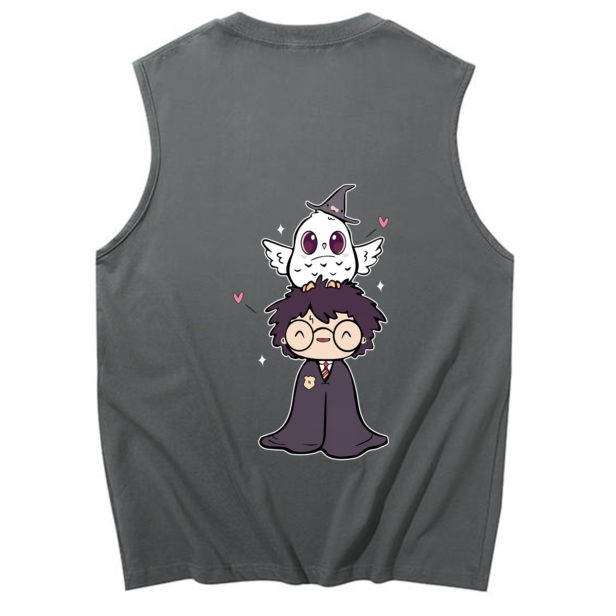 （画像用） Harry Potter ハリー・ポッターシリーズ コットン100％タンクトップ（背面プリント）